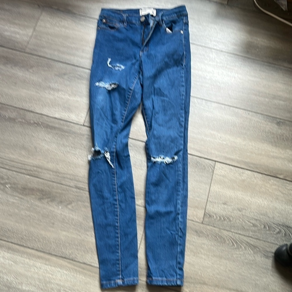 XS152 Garage retro high waist jegging distressed